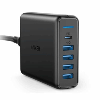 Anker A2056 - Trạm Sạc ANKER PowerPort Speed 5, công suất 60w , 1 USB-C PD , 5 USB A IQ