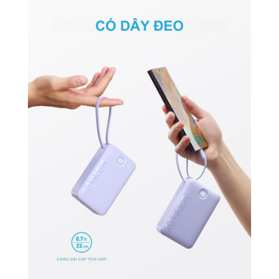 Anker A1647 - Pin Sạc Dự Phòng Anker 335 dung lượng 20000mAh, 3 Cổng Kèm Móc Treo và Giá Đỡ, cáp type C - <div class="css-146c3p1 r-bcqeeo r-1ttztb7 r-qvutc0 r-37j5jr r-a023e6 r-16dba41 r-1adg3ll r-1b5gpbm r-a8ghvy" dir="ltr"><span class="css-1jxf684 r-bcqeeo r-1ttztb7 r-qvutc0 r-poiln3">Pin Sạc Dự Phòng Anker 335 (A1647) sở hữu dung lượng lớn 20.000mAh, hỗ trợ sạc nhanh 22.5W qua 3 cổng tiện lợi. Tích hợp cáp USB-C, móc treo và giá đỡ, sản phẩm mang đến sự di động tối ưu. Thiết kế trẻ trung với 4 màu sắc nổi bật, phù hợp mọi phong cách. Công nghệ an toàn ActiveShield 2.0 đảm bảo sạc ổn định, không lo quá nhiệt.</span></div>