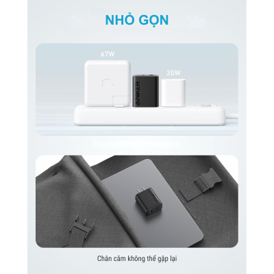 Anker A2348 - Củ sạc nhanh Anker PD công suất 20W, 01 USB-C + 01 USB-A - <div class="css-146c3p1 r-bcqeeo r-1ttztb7 r-qvutc0 r-37j5jr r-a023e6 r-16dba41 r-1adg3ll r-1b5gpbm r-a8ghvy" dir="ltr"><span class="css-1jxf684 r-bcqeeo r-1ttztb7 r-qvutc0 r-poiln3">Anker A2348 – Củ sạc nhanh Anker PD 20W với 1 cổng USB-C và 1 cổng USB-A, sạc nhanh cho iPhone, Samsung, iPad. Thiết kế nhỏ gọn, hỗ trợ PowerIQ 3.0, sạc đồng thời 2 thiết bị hiệu quả. Tích hợp MultiProtect đảm bảo an toàn, lý tưởng cho người dùng cần sự tiện lợi.</span></div>