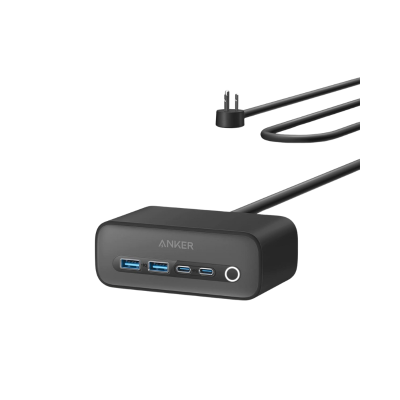 Anker A91C0 - Trạm sạc nhanh nhiều cổng Anker 525, công suất 67W, gồm 3AC, 2USB A, 2USB C
