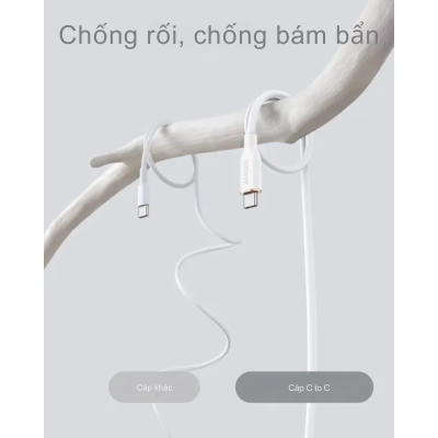 Anker A8553 - Cáp sạc nhanh Anker PowerLine III Flow, C to C, 1.8m, 100W 5A Siêu bền, chống bám bẩn - <div class="css-146c3p1 r-bcqeeo r-1ttztb7 r-qvutc0 r-37j5jr r-a023e6 r-16dba41 r-1adg3ll r-1b5gpbm r-a8ghvy" dir="ltr"><span class="css-1jxf684 r-bcqeeo r-1ttztb7 r-qvutc0 r-poiln3">Cáp sạc nhanh Anker A8553 PowerLine III Flow, USB-C to USB-C, dài 1.8m, hỗ trợ công suất tối đa 100W 5A, mang đến tốc độ sạc vượt trội cho điện thoại, máy tính bảng và laptop. Với thiết kế siêu bền, chịu được 25.000 lần uốn cong, chống bám bẩn và không rối, đây là lựa chọn hoàn hảo cho nhu cầu sử dụng lâu dài. Vỏ silicone mềm mại, thân thiện với da, đem lại cảm giác cầm nắm thoải mái.</span></div>