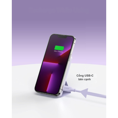 Anker A1614 - Pin Dự Phòng Từ Tính Anker 622 Magnetic Mago 5000mah - <div class="css-146c3p1 r-bcqeeo r-1ttztb7 r-qvutc0 r-37j5jr r-a023e6 r-16dba41 r-1adg3ll r-1b5gpbm r-a8ghvy" dir="ltr"><span class="css-1jxf684 r-bcqeeo r-1ttztb7 r-qvutc0 r-poiln3">Pin sạc dự phòng Anker A1614 – Anker 622 Magnetic MagGo 5000mAh tích hợp sạc từ tính MagSafe cho iPhone 12/13/14/15, công suất không dây 7.5W và cổng USB-C 12W. Thiết kế mỏng nhẹ (12.8mm, 141g) với chân đế gập tiện lợi, phù hợp để vừa sạc vừa sử dụng. Sản phẩm nhỏ gọn, mạnh mẽ, lý tưởng cho người dùng iPhone.</span></div>