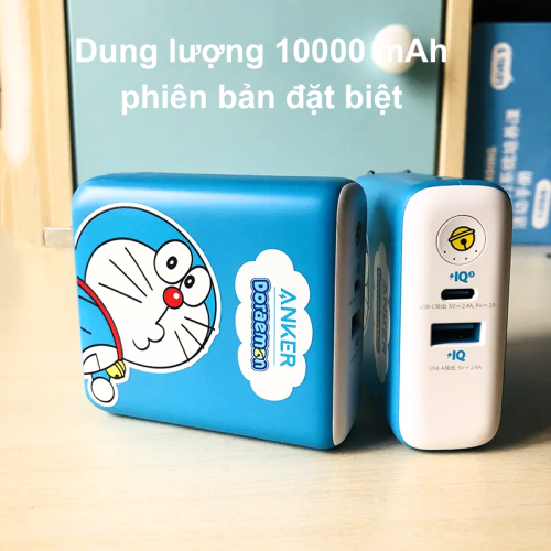 Anker A1624 - Củ Sạc Nhanh Kiêm Pin Dự Phòng Anker bản Doraemon 5.000mAh - Fusion Sạc Nhanh IQ3 PD 18w - Hình ảnh 2