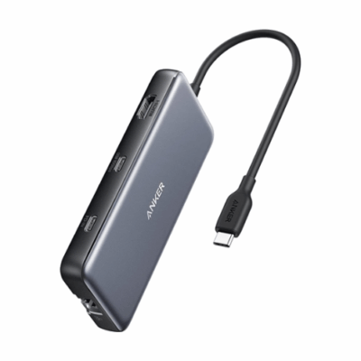 Anker A8383 - Hub chuyển đổi ANKER 555 USB-C 8 in 1 hỗ trợ PD 100W xuất hình 4K/60hz truyền dữ liệu10Gbps