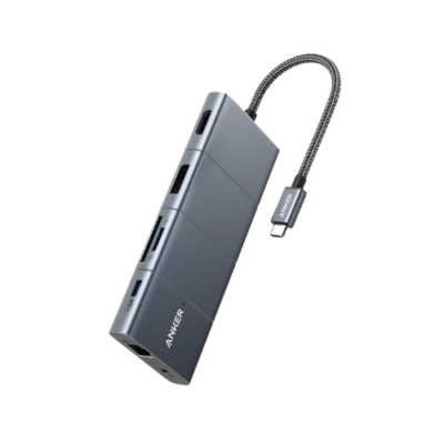 Anker A8385 - Bộ chuyển đổi Hub Anker 563 USB-C Hub (11 in 1) hỗ trợ PD 100w, 4K@60Hz, 3 cổng USB-A, cổng LAN, 3.5mm, microSD