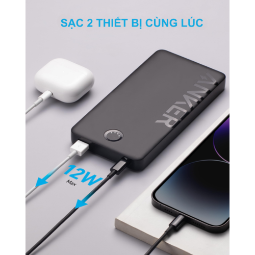 Anker A1334 - Pin Dự Phòng Anker 323 10000mAh 12W - Hình ảnh 5