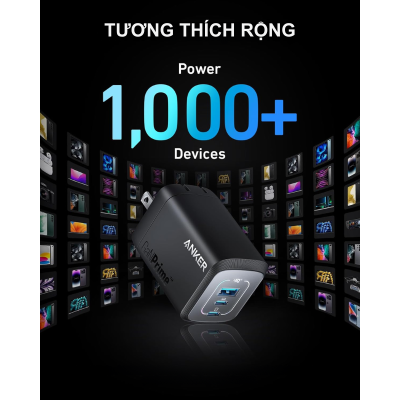 Anker A2343 - Bộ sạc nhanh Anker 737 Prime 100W USB C GaN, hỗ trợ PPS 2.0, PD 100W - <div class="css-146c3p1 r-bcqeeo r-1ttztb7 r-qvutc0 r-37j5jr r-a023e6 r-16dba41 r-1adg3ll r-1b5gpbm r-a8ghvy" dir="ltr"><span class="css-1jxf684 r-bcqeeo r-1ttztb7 r-qvutc0 r-poiln3">Anker A2343 – Bộ sạc nhanh Anker 737 Prime 100W USB-C GaN với 3 cổng (2 USB-C, 1 USB-A), hỗ trợ PPS 2.0, PD 100W, sạc nhanh laptop, iPhone, Android. Công nghệ GaNPrime giúp thiết kế nhỏ gọn, tản nhiệt tốt. Sạc đồng thời 3 thiết bị, tích hợp ActiveShield 2.0 đảm bảo an toàn.</span></div>