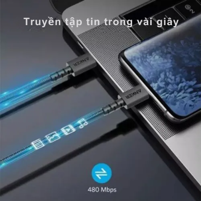 Anker A81B6 – Cáp Sạc nhanh Anker 322 Type C – Lightning bọc dù MFI 1.8m - <div class="css-146c3p1 r-bcqeeo r-1ttztb7 r-qvutc0 r-37j5jr r-a023e6 r-16dba41 r-1adg3ll r-1b5gpbm r-a8ghvy" dir="ltr"><span class="css-1jxf684 r-bcqeeo r-1ttztb7 r-qvutc0 r-poiln3">Cáp sạc nhanh Anker A81B6 (322 Type C – Lightning) dài 1.8m, bọc dù bền bỉ, đạt chứng nhận MFI từ Apple. Hỗ trợ sạc nhanh Power Delivery, tương thích hoàn hảo với iPhone, iPad. Thiết kế chắc chắn, chịu uốn cong hơn 12,000 lần, đảm bảo tuổi thọ lâu dài. Truyền dữ liệu tốc độ cao 480Mbps, tiện lợi và hiệu quả.</span></div>