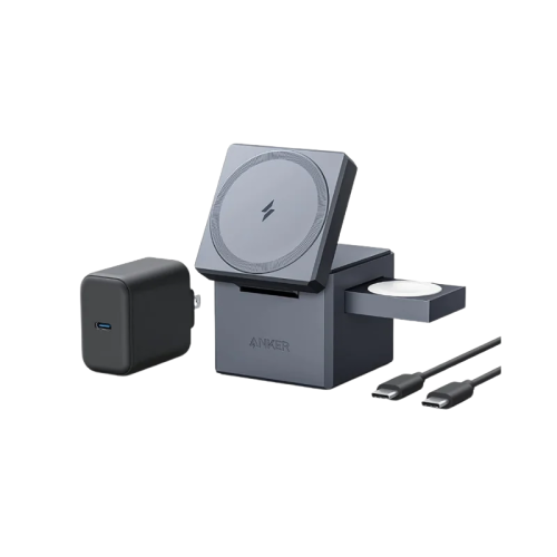 Anker Y1811 - Đế sạc không dây Anker 737 cube MagSafe 3 in 1 15W