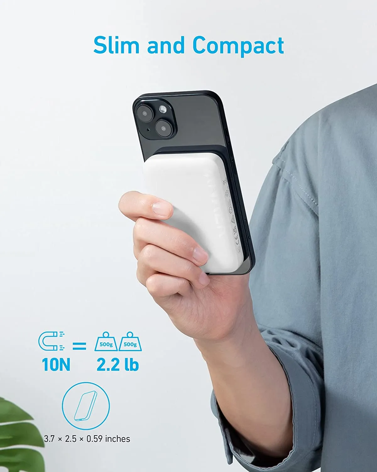 Anker A1616 - Pin Dự Phòng Từ Tính nhỏ gọn Anker 321 MagGo 5000mAh - <ul> <li>Model: Anker A1616</li> <li>Dung lượng: 5000 mAh</li> <li>USB-C Input (PD): DC 5V=2.4A,</li> <li>USB-C Output (PD): DC 5V=2.4A</li> <li>Wireles Output: 7.5W</li> <li>Total Output: 12W Max</li> </ul>