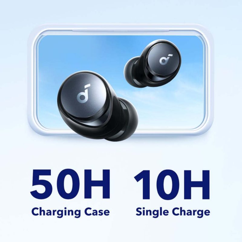 Anker A3936 - Tai Nghe Nhét Tai Bluetooth Anker Soundcore Space A40, Pin 50h, Hi-res, ANC, Chống Mồ hôi, Hạn chế tiếng ồn - <ul> <li>Anker A3936 - Tai Nghe Nhét Tai Bluetooth Anker Soundcore Space A40</li> <li data-sourcepos="3:1-3:12"><strong>Kết nối: </strong><span style="color: #333333; font-size: 14.4px;">Bluetooth 5.2,</span><span style="color: #333333; font-size: 14.4px;">Tầm hoạt động: 10 mét (33 feet)</span></li> <li data-sourcepos="8:1-8:24"><strong>Khả năng chống nước: </strong><span style="color: #333333; font-size: 14.4px;">IPX4 (chống nước bắn tóe)</span></li> <li data-sourcepos="12:1-12:8"><strong>Pin:</strong> <ul> <li data-sourcepos="14:1-14:38">Tai nghe: 10 giờ (8 giờ với ANC bật)</li> <li data-sourcepos="15:1-15:1">Hộp sạc: 40 giờ (32 giờ với ANC bật)</li> <li data-sourcepos="16:1-16:39">Sạc nhanh: 10 phút sạc cho 4 giờ nghe</li> </ul> </li> <li data-sourcepos="18:1-18:11"><strong>Driver: </strong><span style="color: #333333; font-size: 14.4px;">10mm</span></li> <li data-sourcepos="22:1-22:15"><strong>Dải tần số: </strong><span style="color: #333333; font-size: 14.4px;">20Hz - 40kHz</span></li> <li data-sourcepos="26:1-26:12"><strong>Độ nhạy: </strong><span style="color: #333333; font-size: 14.4px;">102dB</span></li> <li data-sourcepos="30:1-30:14"><strong>Trở kháng: </strong><span style="color: #333333; font-size: 14.4px;">16Ω</span></li> <li data-sourcepos="34:1-34:16"><strong>Trọng lượng:</strong> <ul> <li data-sourcepos="36:1-36:26">Tai nghe: 5.3g (mỗi bên)</li> <li data-sourcepos="37:1-38:0">Hộp sạc: 38.5g</li> </ul> </li> </ul>