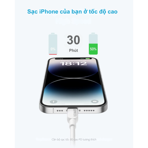 Anker A81A1 - Cáp sạc nhanh 310 USB-C to Lightning dài 0.9 mét - Hình ảnh 3