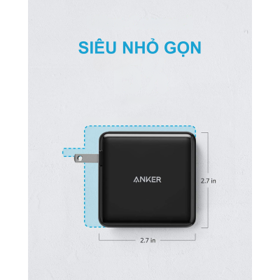 Anker A2029 - Củ sạc nhanh Anker PowerPort Atom GaN Tech 60W 2 cổng type C (2 PD) - <div class="css-146c3p1 r-bcqeeo r-1ttztb7 r-qvutc0 r-37j5jr r-a023e6 r-16dba41 r-1adg3ll r-1b5gpbm r-a8ghvy" dir="ltr"><span class="css-1jxf684 r-bcqeeo r-1ttztb7 r-qvutc0 r-poiln3">Anker A2029 – Củ sạc nhanh PowerPort Atom GaN Tech 60W với 2 cổng USB-C (2 PD), hỗ trợ sạc nhanh cho laptop, điện thoại, máy tính bảng. Công nghệ GaN giúp thiết kế nhỏ gọn, hiệu suất cao, giảm nhiệt. Sạc cùng lúc 2 thiết bị với tổng công suất 60W, lý tưởng cho người dùng đa nhiệm.</span></div>