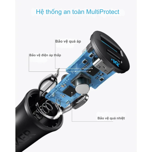 Anker A2741 - Tẩu sạc nhanh Anker Car Charger 2 cổng 1C1A 30W hỗ trợ PD/PPS sạc siêu nhanh - Hình ảnh 5