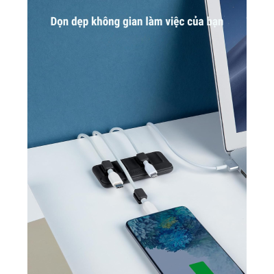 Anker A8891 - Bộ làm gọn cáp sạc để bàn Anker (Magnetic Cable Holder) - <div class="css-146c3p1 r-bcqeeo r-1ttztb7 r-qvutc0 r-37j5jr r-a023e6 r-16dba41 r-1adg3ll r-1b5gpbm r-a8ghvy" dir="ltr"><span class="css-1jxf684 r-bcqeeo r-1ttztb7 r-qvutc0 r-poiln3">Bộ làm gọn cáp sạc Anker A8891 (Magnetic Cable Holder) giúp sắp xếp dây cáp gọn gàng với nam châm tích hợp và 5 kẹp từ tính. Dính chắc trên mọi bề mặt mịn, dễ tháo lắp và tái sử dụng. Kích thước nhỏ gọn 88.4 x 40.9 x 10 mm, trọng lượng 132g, phù hợp cho cáp Lightning, USB-C dưới 3.5mm.</span></div>
