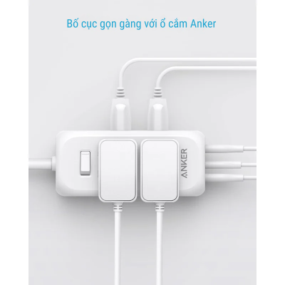 Anker A9169 - Ổ cắm du lịch Anker 322 2 USB A, 1 USB C 20W, 6 AC - <div class="css-146c3p1 r-bcqeeo r-1ttztb7 r-qvutc0 r-37j5jr r-a023e6 r-16dba41 r-1adg3ll r-1b5gpbm r-a8ghvy" dir="ltr"><span class="css-1jxf684 r-bcqeeo r-1ttztb7 r-qvutc0 r-poiln3">Ổ cắm du lịch Anker 322 (A9169) với 6 ổ cắm AC, 1 USB-C 20W Power Delivery và 2 USB-A, hỗ trợ sạc nhanh và tiện lợi. Thiết kế nhỏ gọn, tích hợp bảo vệ quá tải, quá nhiệt. Công suất tổng 1875W, lý tưởng cho du lịch, công tác hay sử dụng tại nhà.</span></div>