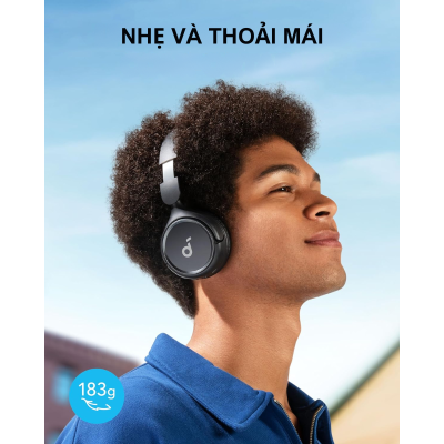 Anker A3012 - Tai nghe không dây chụp tai soundcore H30i | Hỗ trợ app | Pin khủng | Bluetooth 5.3 - <div class="css-146c3p1 r-bcqeeo r-1ttztb7 r-qvutc0 r-37j5jr r-a023e6 r-16dba41 r-1adg3ll r-1b5gpbm r-a8ghvy" dir="ltr"><span class="css-1jxf684 r-bcqeeo r-1ttztb7 r-qvutc0 r-poiln3">Tai nghe không dây chụp tai Anker A3012 Soundcore H30i mang đến âm thanh bass mạnh mẽ với driver 40mm, kết nối Bluetooth 5.3 ổn định và thời lượng pin lên đến 70 giờ. Hỗ trợ ứng dụng Soundcore để tùy chỉnh EQ, thiết kế gập gọn nhẹ chỉ 183g. Sạc nhanh 5 phút cho 4 giờ sử dụng, lý tưởng cho người dùng năng động.</span></div>