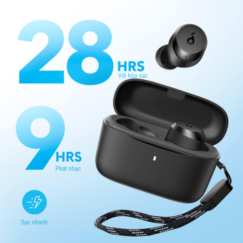 Anker A3948 - Tai nghe bluetooth không dây Soundcore A20i | Nhỏ gọn | 28 giờ phát nhạc | Sạc nhanh - Hình ảnh 4