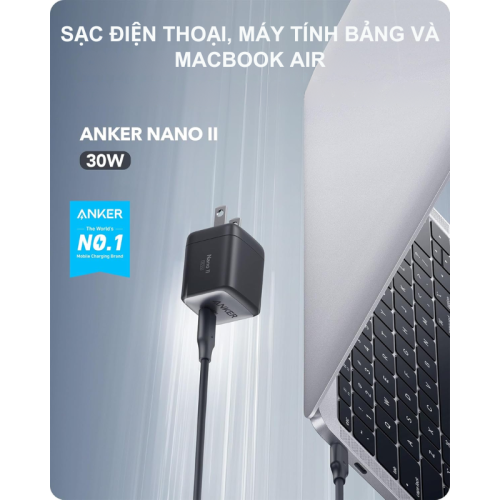 Anker A2665 - Củ sạc nhanh Anker PowerPort Nano II PD 30W - 01 cổng Type C - Hình ảnh 6