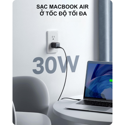 Anker A2665 - Củ sạc nhanh Anker PowerPort Nano II PD 30W - 01 cổng Type C - <div class="css-146c3p1 r-bcqeeo r-1ttztb7 r-qvutc0 r-37j5jr r-a023e6 r-16dba41 r-1adg3ll r-1b5gpbm r-a8ghvy" dir="ltr"><span class="css-1jxf684 r-bcqeeo r-1ttztb7 r-qvutc0 r-poiln3">Anker A2665 – Củ sạc nhanh PowerPort Nano II PD 30W với 1 cổng USB-C, sạc nhanh iPhone, Samsung, iPad, MacBook Air. Công nghệ GaN II giúp thiết kế siêu nhỏ gọn, hiệu suất cao. Tích hợp bảo vệ an toàn ActiveShield, lý tưởng cho người dùng cần sạc nhanh khi di chuyển.</span></div>
