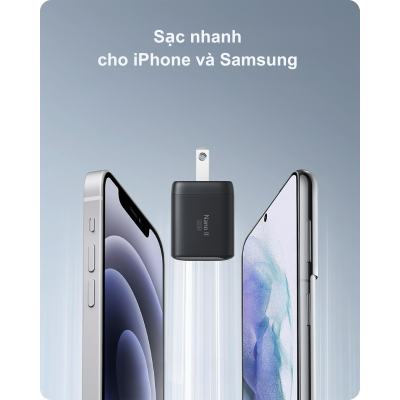 Anker A2665 - Củ sạc nhanh Anker PowerPort Nano II PD 30W - 01 cổng Type C - <div class="css-146c3p1 r-bcqeeo r-1ttztb7 r-qvutc0 r-37j5jr r-a023e6 r-16dba41 r-1adg3ll r-1b5gpbm r-a8ghvy" dir="ltr"><span class="css-1jxf684 r-bcqeeo r-1ttztb7 r-qvutc0 r-poiln3">Anker A2665 – Củ sạc nhanh PowerPort Nano II PD 30W với 1 cổng USB-C, sạc nhanh iPhone, Samsung, iPad, MacBook Air. Công nghệ GaN II giúp thiết kế siêu nhỏ gọn, hiệu suất cao. Tích hợp bảo vệ an toàn ActiveShield, lý tưởng cho người dùng cần sạc nhanh khi di chuyển.</span></div>