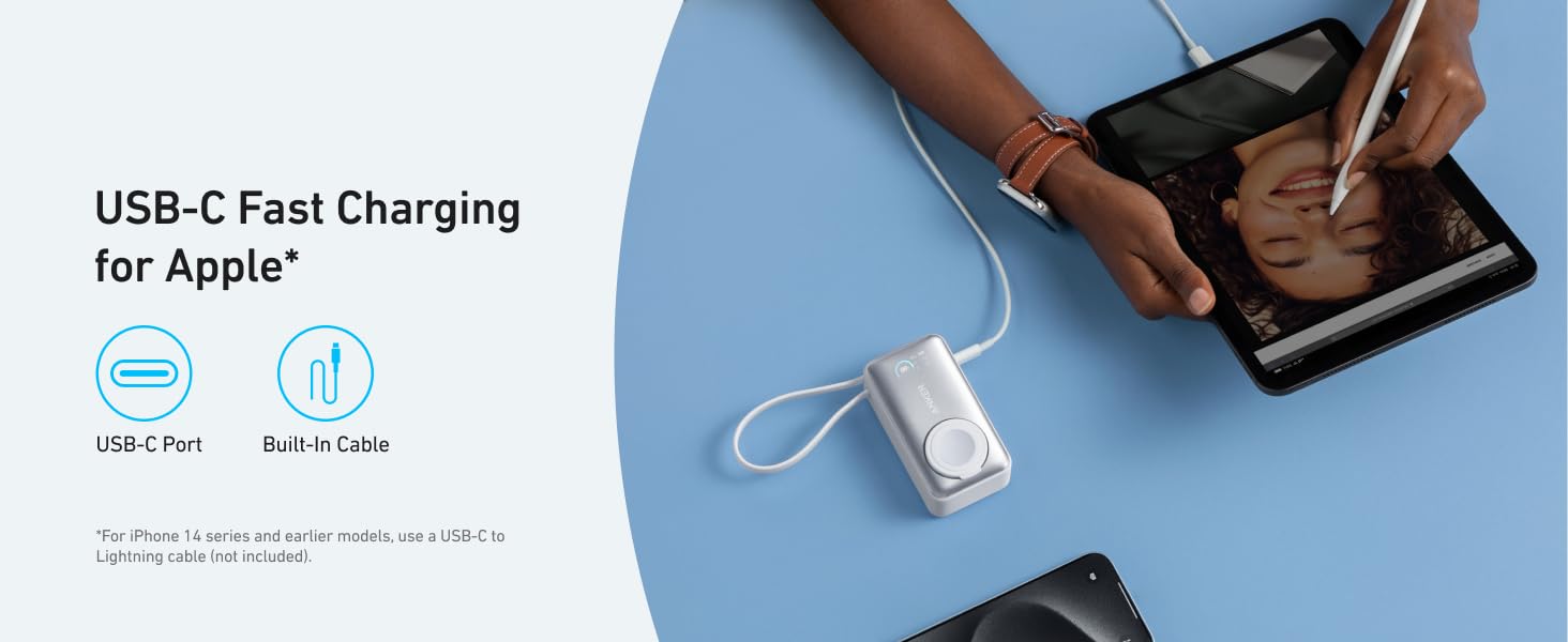 Pin sạc dự phòng Anker MagGo A1657 35W 10000mAh hỗ trợ sạc đồng hồ - <strong>Pin sạc dự phòng Anker MagGo A1657</strong> là một giải pháp sạc di động tiện lợi với dung lượng 10,000mAh và công suất đầu ra tối đa 35W, được thiết kế đặc biệt để đáp ứng nhu cầu sạc cho nhiều loại thiết bị khác nhau, bao gồm cả đồng hồ thông minh. <ul> <li><strong>Model</strong>: Anker MagGo A1657</li> <li><strong>Dung lượng</strong>: 10,000mAh</li> <li><strong>Công suất tối đa</strong>: 35W</li> <li><strong>Trọng lượng</strong>: Nhẹ và dễ dàng mang theo.</li> </ul>