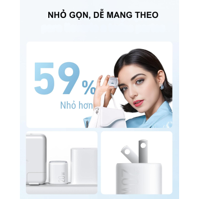 Củ sạc Anker Zolo A2699 1 cổng Type-C 20W PIQ 3.0 - <div class="css-146c3p1 r-bcqeeo r-1ttztb7 r-qvutc0 r-37j5jr r-a023e6 r-16dba41 r-1adg3ll r-1b5gpbm r-a8ghvy" dir="ltr"><span class="css-1jxf684 r-bcqeeo r-1ttztb7 r-qvutc0 r-poiln3">Củ sạc Anker Zolo A2699 1 cổng Type-C 20W PIQ 3.0 mang đến khả năng sạc nhanh với công suất 20W, hỗ trợ PowerIQ 3.0 và Power Delivery (PD). Thiết kế nhỏ gọn, chân gập tiện lợi, phù hợp cho iPhone, Samsung và nhiều thiết bị USB-C. Đảm bảo an toàn với hệ thống bảo vệ đa lớp, lý tưởng cho sử dụng hàng ngày hoặc di chuyển.</span></div>