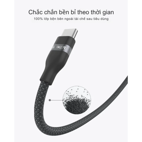 Cáp sạc nhanh Anker 240W Type C to C A82E2 bện dù chắc chắn, mẫu 2024, nhiều màu sắc - Hình ảnh 7