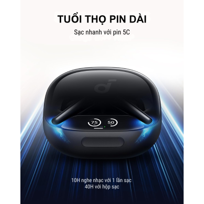 Tai nghe không dây chống ồn Soundcore Liberty 4 Pro A3954, 6 mic chống ồn ANC 3.0, màn hình hiển thị, chuẩn Hires - <div class="css-146c3p1 r-bcqeeo r-1ttztb7 r-qvutc0 r-37j5jr r-a023e6 r-16dba41 r-1adg3ll r-1b5gpbm r-a8ghvy" dir="ltr"><span class="css-1jxf684 r-bcqeeo r-1ttztb7 r-qvutc0 r-poiln3">Tai nghe không dây Anker A3954 Soundcore Liberty 4 Pro với chống ồn ANC 3.0, 6 micro AI cho đàm thoại rõ nét, driver kép ACAA 3.0 hỗ trợ âm thanh Hi-Res qua LDAC. Pin 10 giờ (40 giờ với hộp sạc), sạc nhanh, màn hình hiển thị trên hộp sạc, Bluetooth 5.3. Thiết kế sang trọng, chống nước IPX4, tùy chỉnh qua ứng dụng Soundcore.</span></div>