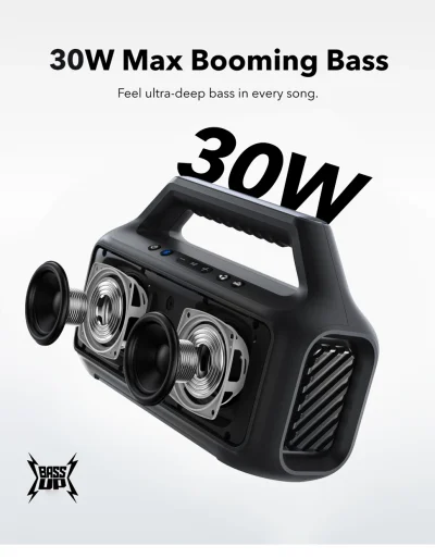 Loa Anker soundcore Boom 2 SE 30W chống nước IPx7 - Loa <strong>Anker Soundcore Boom 2 SE</strong> không chỉ là một thiết bị phát nhạc, mà còn là sự kết hợp hoàn hảo giữa thiết kế hiện đại, tính năng vượt trội và độ bền cao. Với công nghệ âm thanh tiên tiến và khả năng chống nước IPX7, đây là sản phẩm lý tưởng dành cho những ai yêu thích âm nhạc và các hoạt động ngoài trời.