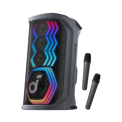 Loa Bluetooth karaoke party Soundcore Rave 3 công suất 160W kèm 2 mic không dây - A31A3