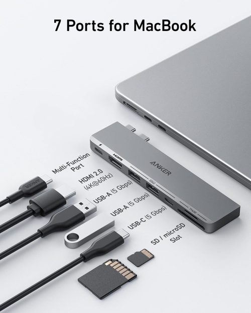 Hub chuyển đổi ANKER 547 USB-C 7-in-2 - A8354 - Hình ảnh 5