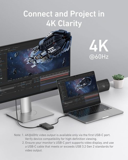 Hub chuyển đổi ANKER 4-in-1 USB-C sang 4 cổng USB-C - A8340 - Hình ảnh 4