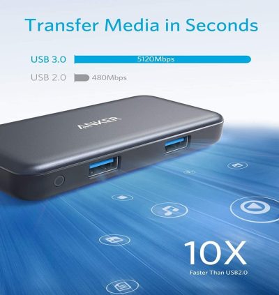 Hub chuyển đổi ANKER PowerExpand USB-C 5-in-1 - A8334 - Hub Anker PowerExpand USB-C 5-in-1 (A8334) mở rộng cổng USB-C thành 5 cổng: HDMI 4K@30Hz, USB-C PD 60W, 2 USB-A 5 Gbps và Ethernet Gigabit. Thiết kế nhỏ gọn, hỗ trợ sạc nhanh, truyền dữ liệu và kết nối mạng ổn định, lý tưởng cho laptop như MacBook, Dell, HP.
