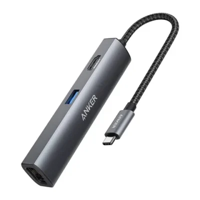 Hub cổng chuyển đổi ANKER 533 PowerExpand+ USB-C Ethernet 5-in-1 - A8338