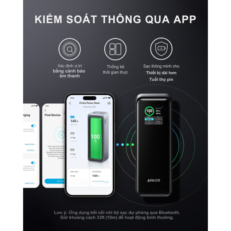 Anker A1340 - Pin Dự Phòng Anker Prime 27650mah 250W, điều khiển qua app, PD 140W, dành cho laptop, điện thoại - <div class="css-146c3p1 r-bcqeeo r-1ttztb7 r-qvutc0 r-37j5jr r-a023e6 r-16dba41 r-1adg3ll r-1b5gpbm r-a8ghvy" dir="ltr"><span class="css-1jxf684 r-bcqeeo r-1ttztb7 r-qvutc0 r-poiln3">Pin sạc dự phòng Anker A1340 – Anker Prime 27650mAh 250W mang đến dung lượng lớn và công suất tối đa 250W, hỗ trợ sạc nhanh PD 140W cho laptop và điện thoại. Điểm nổi bật là khả năng điều khiển qua ứng dụng Anker, cùng thiết kế nhỏ gọn như lon nước ngọt (666.7g). Sản phẩm tích hợp 2 cổng USB-C và 1 USB-A, lý tưởng cho người dùng đa nhiệm.</span></div>