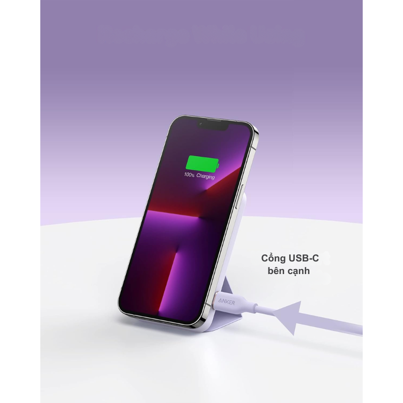 Anker A1614 - Pin Dự Phòng Từ Tính Anker 622 Magnetic Mago 5000mah - <div class="css-146c3p1 r-bcqeeo r-1ttztb7 r-qvutc0 r-37j5jr r-a023e6 r-16dba41 r-1adg3ll r-1b5gpbm r-a8ghvy" dir="ltr"><span class="css-1jxf684 r-bcqeeo r-1ttztb7 r-qvutc0 r-poiln3">Pin sạc dự phòng Anker A1614 – Anker 622 Magnetic MagGo 5000mAh tích hợp sạc từ tính MagSafe cho iPhone 12/13/14/15, công suất không dây 7.5W và cổng USB-C 12W. Thiết kế mỏng nhẹ (12.8mm, 141g) với chân đế gập tiện lợi, phù hợp để vừa sạc vừa sử dụng. Sản phẩm nhỏ gọn, mạnh mẽ, lý tưởng cho người dùng iPhone.</span></div>
