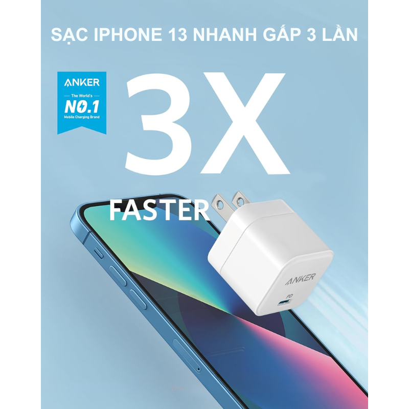 Anker A2149 - Cốc sạc nhanh Anker Powerport III, PD Type-C, công suất 20W - <div class="css-146c3p1 r-bcqeeo r-1ttztb7 r-qvutc0 r-37j5jr r-a023e6 r-16dba41 r-1adg3ll r-1b5gpbm r-a8ghvy" dir="ltr"><span class="css-1jxf684 r-bcqeeo r-1ttztb7 r-qvutc0 r-poiln3">Anker A2149 – Cốc sạc nhanh Anker PowerPort III PD Type-C 20W với thiết kế siêu nhỏ gọn, sạc nhanh cho iPhone, Samsung, iPad. Công nghệ PowerIQ 3.0 tăng tốc sạc gấp 3 lần so với sạc thường. Tích hợp chân gập tiện lợi và bảo vệ an toàn MultiProtect, lý tưởng cho người dùng di động.</span></div>