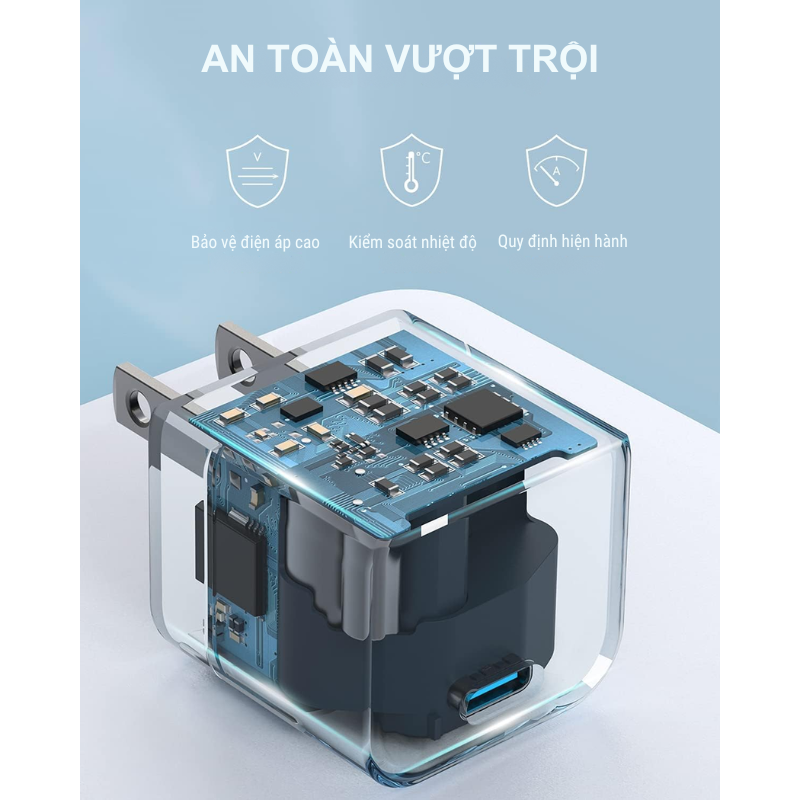 Anker A2149 - Cốc sạc nhanh Anker Powerport III, PD Type-C, công suất 20W - <div class="css-146c3p1 r-bcqeeo r-1ttztb7 r-qvutc0 r-37j5jr r-a023e6 r-16dba41 r-1adg3ll r-1b5gpbm r-a8ghvy" dir="ltr"><span class="css-1jxf684 r-bcqeeo r-1ttztb7 r-qvutc0 r-poiln3">Anker A2149 – Cốc sạc nhanh Anker PowerPort III PD Type-C 20W với thiết kế siêu nhỏ gọn, sạc nhanh cho iPhone, Samsung, iPad. Công nghệ PowerIQ 3.0 tăng tốc sạc gấp 3 lần so với sạc thường. Tích hợp chân gập tiện lợi và bảo vệ an toàn MultiProtect, lý tưởng cho người dùng di động.</span></div>