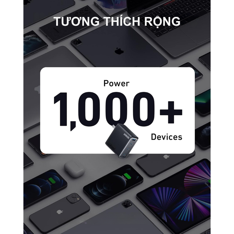 Anker A2340 - Củ sạc nhanh Anker 747 150w 3 cổng type C, 1 USB-A công nghệ mới GaNPrime hỗ trợ PD/PPS - <div class="css-146c3p1 r-bcqeeo r-1ttztb7 r-qvutc0 r-37j5jr r-a023e6 r-16dba41 r-1adg3ll r-1b5gpbm r-a8ghvy" dir="ltr"><span class="css-1jxf684 r-bcqeeo r-1ttztb7 r-qvutc0 r-poiln3">Anker A2340 – Củ sạc nhanh Anker 747 150W với 3 cổng USB-C và 1 USB-A, hỗ trợ công nghệ GaNPrime, sạc nhanh PDPPS cho laptop, điện thoại. Thiết kế nhỏ gọn, phân bổ thông minh, sạc đồng thời 4 thiết bị. Tích hợp bảo vệ ActiveShield 2.0, đảm bảo an toàn tối ưu.</span></div>