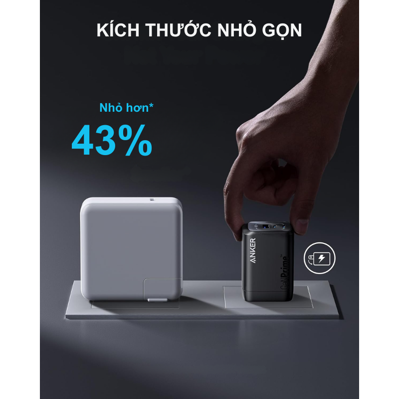 Anker A2343 - Bộ sạc nhanh Anker 737 Prime 100W USB C GaN, hỗ trợ PPS 2.0, PD 100W - <div class="css-146c3p1 r-bcqeeo r-1ttztb7 r-qvutc0 r-37j5jr r-a023e6 r-16dba41 r-1adg3ll r-1b5gpbm r-a8ghvy" dir="ltr"><span class="css-1jxf684 r-bcqeeo r-1ttztb7 r-qvutc0 r-poiln3">Anker A2343 – Bộ sạc nhanh Anker 737 Prime 100W USB-C GaN với 3 cổng (2 USB-C, 1 USB-A), hỗ trợ PPS 2.0, PD 100W, sạc nhanh laptop, iPhone, Android. Công nghệ GaNPrime giúp thiết kế nhỏ gọn, tản nhiệt tốt. Sạc đồng thời 3 thiết bị, tích hợp ActiveShield 2.0 đảm bảo an toàn.</span></div>