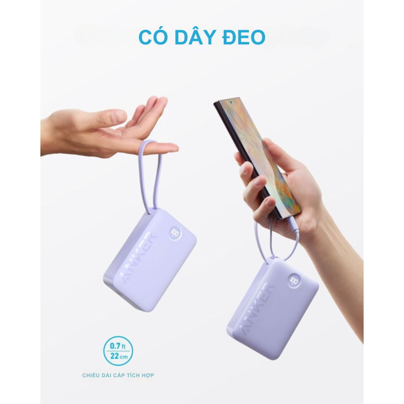 Anker A1647 - Pin Sạc Dự Phòng Anker 335 dung lượng 20000mAh, 3 Cổng Kèm Móc Treo và Giá Đỡ, cáp type C - <div class="css-146c3p1 r-bcqeeo r-1ttztb7 r-qvutc0 r-37j5jr r-a023e6 r-16dba41 r-1adg3ll r-1b5gpbm r-a8ghvy" dir="ltr"><span class="css-1jxf684 r-bcqeeo r-1ttztb7 r-qvutc0 r-poiln3">Pin Sạc Dự Phòng Anker 335 (A1647) sở hữu dung lượng lớn 20.000mAh, hỗ trợ sạc nhanh 22.5W qua 3 cổng tiện lợi. Tích hợp cáp USB-C, móc treo và giá đỡ, sản phẩm mang đến sự di động tối ưu. Thiết kế trẻ trung với 4 màu sắc nổi bật, phù hợp mọi phong cách. Công nghệ an toàn ActiveShield 2.0 đảm bảo sạc ổn định, không lo quá nhiệt.</span></div>