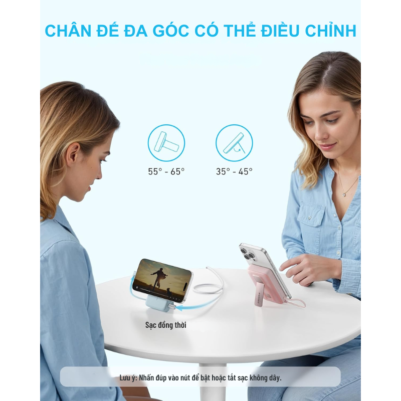 Sạc dự phòng hít từ tính Anker Zolo A1685 10000 mah, 30w, kèm dây sạc type C tương thích với iphone 15, 16 seri, AirPods - <div class="css-146c3p1 r-bcqeeo r-1ttztb7 r-qvutc0 r-37j5jr r-a023e6 r-16dba41 r-1adg3ll r-1b5gpbm r-a8ghvy" dir="ltr"><span class="css-1jxf684 r-bcqeeo r-1ttztb7 r-qvutc0 r-poiln3">Sạc dự phòng hít từ tính Anker Zolo A1685 dung lượng 10.000mAh, công suất 30W, tích hợp dây sạc USB-C tiện lợi. Tương thích hoàn hảo với iPhone 15, 16 series và AirPods, hỗ trợ sạc nhanh và không dây 7.5W. Thiết kế nhỏ gọn, có chân đế điều chỉnh linh hoạt, đáp ứng nhu cầu sử dụng đa năng.</span></div>