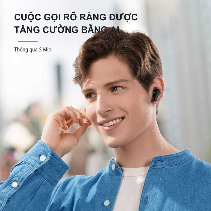 Anker A3949 - Tai nghe bluetooth soundcore R50i - <div class="css-146c3p1 r-bcqeeo r-1ttztb7 r-qvutc0 r-37j5jr r-a023e6 r-16dba41 r-1adg3ll r-1b5gpbm r-a8ghvy" dir="ltr"><span class="css-1jxf684 r-bcqeeo r-1ttztb7 r-qvutc0 r-poiln3">Tai nghe Bluetooth Anker A3949 Soundcore R50i với driver 10mm cho âm trầm mạnh mẽ, pin 10 giờ (30 giờ với hộp sạc), sạc nhanh 10 phút cho 2 giờ sử dụng. Chống nước IPX5, 2 micro AI, kết nối Bluetooth 5.3. Nhỏ gọn, dây đeo tiện lợi, tùy chỉnh EQ qua ứng dụng Soundcore.</span></div>