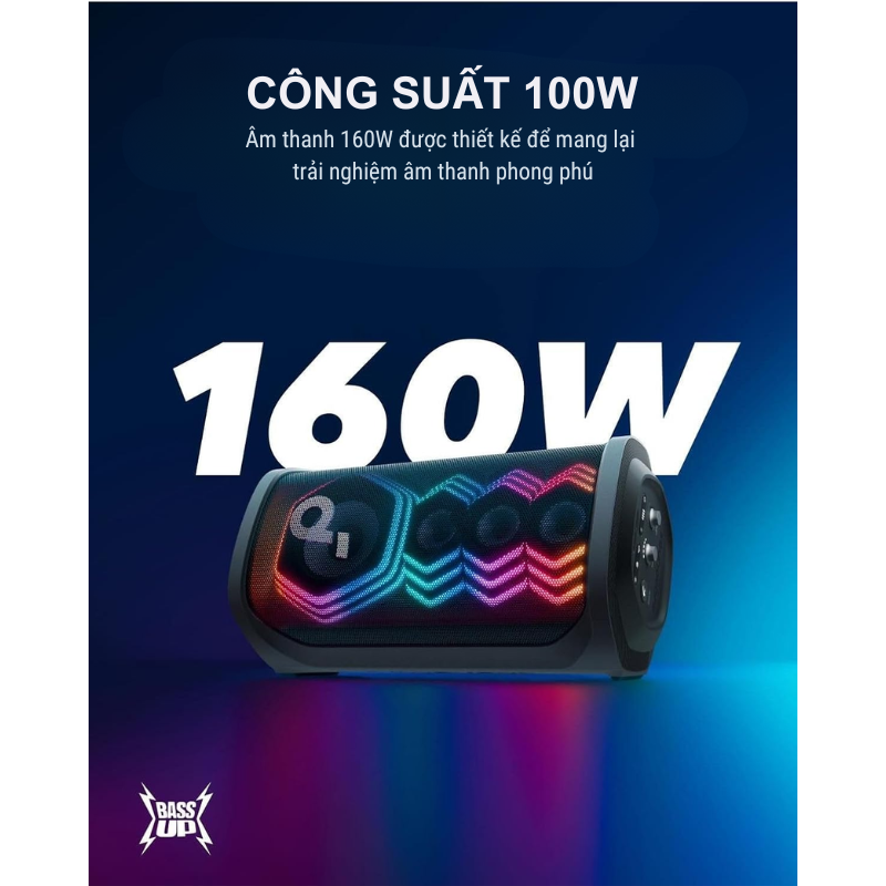 Loa Bluetooth karaoke party Soundcore Rave 3 công suất 160W kèm 2 mic không dây - A31A3 - <div class="css-146c3p1 r-bcqeeo r-1ttztb7 r-qvutc0 r-37j5jr r-a023e6 r-16dba41 r-1adg3ll r-1b5gpbm r-a8ghvy" dir="ltr"><span class="css-1jxf684 r-bcqeeo r-1ttztb7 r-qvutc0 r-poiln3">Loa Bluetooth Soundcore Rave 3 (A31A3) công suất 160W, đi kèm 2 micro không dây, tích hợp AI loại bỏ giọng hát cho karaoke tức thì. Âm thanh không gian, đèn HexaGlow đồng bộ nhạc, pin 12 giờ, chống nước IPX4. Tùy chỉnh EQ qua ứng dụng Soundcore, lý tưởng cho tiệc tùng và giải trí tại gia.</span></div>