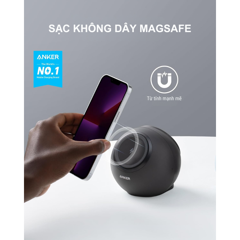 Anker A9137 - Đế sạc không dây kiêm ổ cắm Anker 637 65W - <div class="css-146c3p1 r-bcqeeo r-1ttztb7 r-qvutc0 r-37j5jr r-a023e6 r-16dba41 r-1adg3ll r-1b5gpbm r-a8ghvy" dir="ltr"><span class="css-1jxf684 r-bcqeeo r-1ttztb7 r-qvutc0 r-poiln3">Đế sạc không dây kiêm ổ cắm Anker 637 65W (A9137) tích hợp sạc từ tính MagSafe 7.5W, 3 ổ cắm AC, 2 cổng USB-C, 2 cổng USB-A, tổng công suất 65W. Thiết kế nhỏ gọn, chống cháy, sạc nhanh qua USB-C 20W. Lý tưởng cho bàn làm việc ngăn nắp, hỗ trợ iPhone 12/13/14 và nhiều thiết bị khác.</span></div>