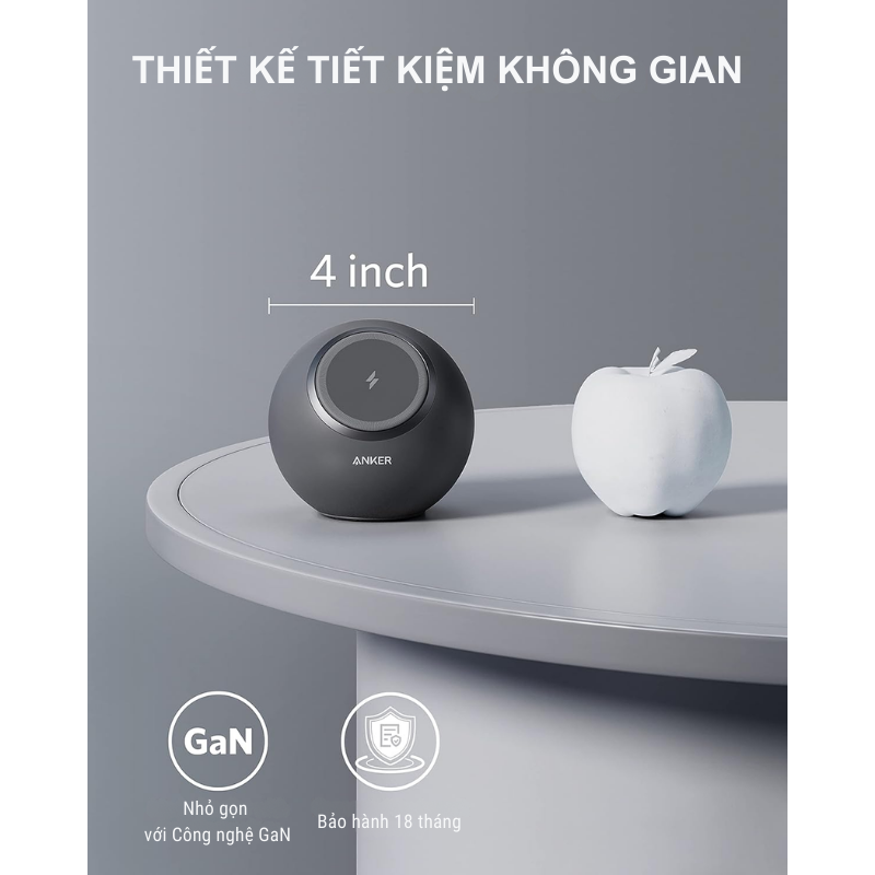 Anker A9137 - Đế sạc không dây kiêm ổ cắm Anker 637 65W - <div class="css-146c3p1 r-bcqeeo r-1ttztb7 r-qvutc0 r-37j5jr r-a023e6 r-16dba41 r-1adg3ll r-1b5gpbm r-a8ghvy" dir="ltr"><span class="css-1jxf684 r-bcqeeo r-1ttztb7 r-qvutc0 r-poiln3">Đế sạc không dây kiêm ổ cắm Anker 637 65W (A9137) tích hợp sạc từ tính MagSafe 7.5W, 3 ổ cắm AC, 2 cổng USB-C, 2 cổng USB-A, tổng công suất 65W. Thiết kế nhỏ gọn, chống cháy, sạc nhanh qua USB-C 20W. Lý tưởng cho bàn làm việc ngăn nắp, hỗ trợ iPhone 12/13/14 và nhiều thiết bị khác.</span></div>