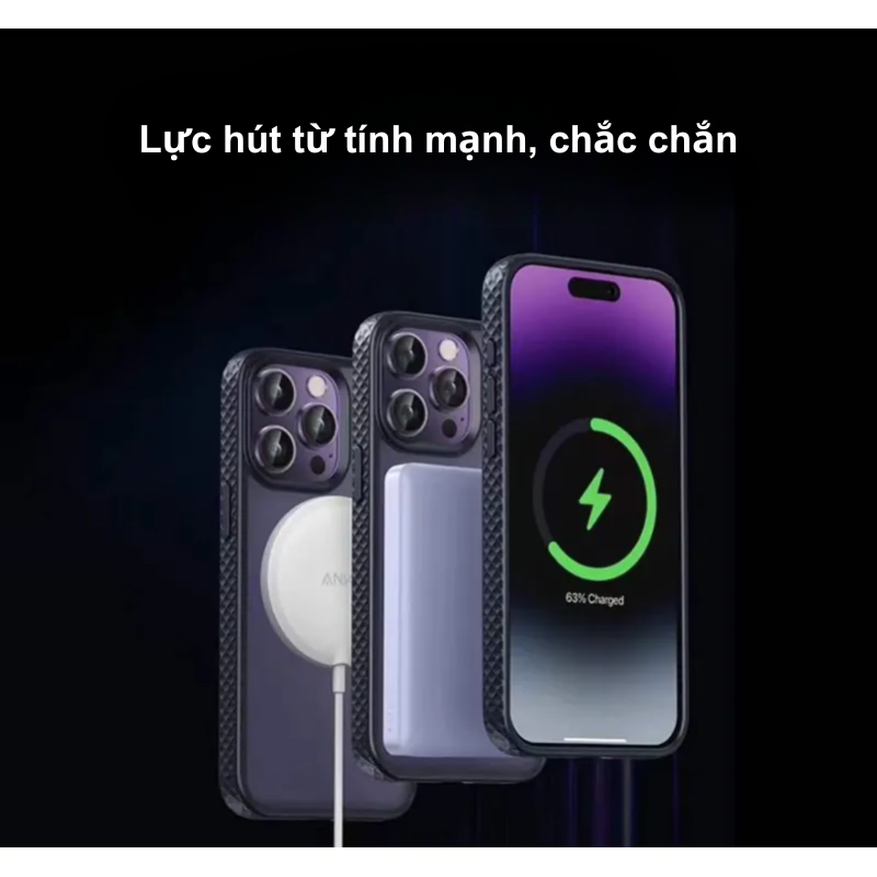 Ốp lưng từ tính Anker Magnetic dành cho Iphone 15 seri, nhựa dày, dạng sần quanh viền, chống va đập, trầy xước - <div class="css-146c3p1 r-bcqeeo r-1ttztb7 r-qvutc0 r-37j5jr r-a023e6 r-16dba41 r-1adg3ll r-1b5gpbm r-a8ghvy" dir="ltr"><span class="css-1jxf684 r-bcqeeo r-1ttztb7 r-qvutc0 r-poiln3">Ốp lưng từ tính Anker Magnetic dành cho iPhone 15 series được làm từ nhựa dày cao cấp, thiết kế viền sần chống trơn trượt. Sản phẩm tích hợp công nghệ MagSafe tối ưu, bảo vệ vượt trội chống va đập và trầy xước. Phong cách tinh tế, bền bỉ, phù hợp cho mọi nhu cầu sử dụng hàng ngày.</span></div>