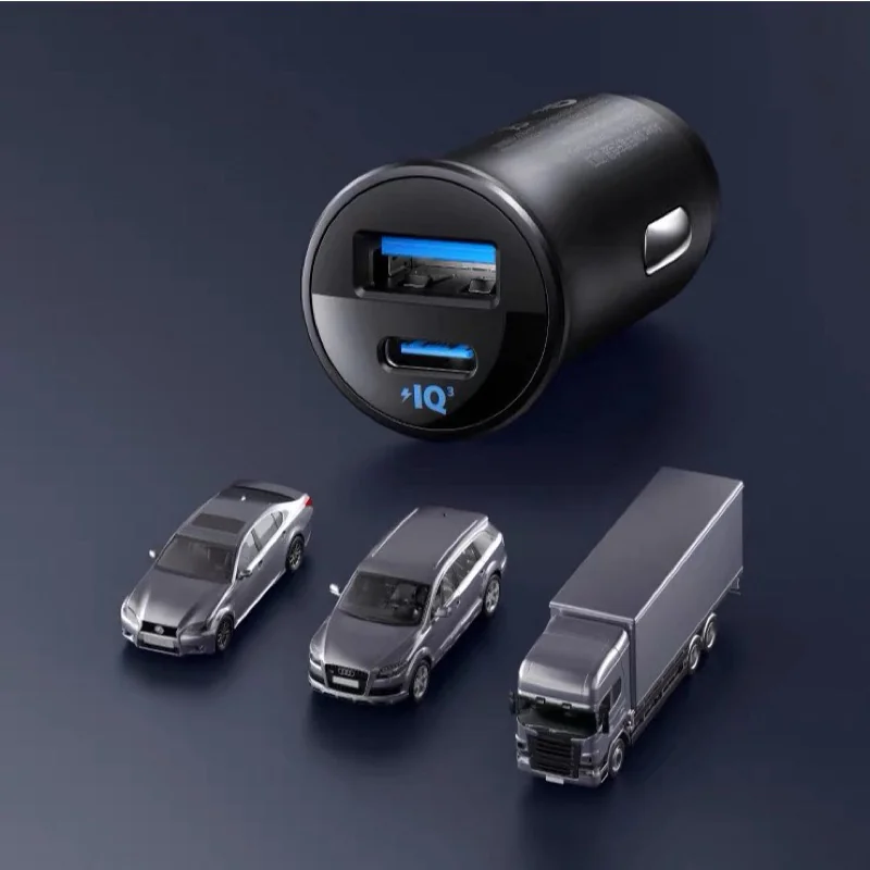 Anker A2741 - Tẩu sạc nhanh Anker Car Charger 2 cổng 1C1A 30W hỗ trợ PD/PPS sạc siêu nhanh - Tẩu sạc nhanh Anker A2741 là phụ kiện lý tưởng cho xe hơi với tổng công suất 30W, tích hợp 2 cổng (1 USB-C, 1 USB-A). Hỗ trợ công nghệ PD/PPS, sản phẩm mang đến khả năng sạc siêu nhanh, đặc biệt tối ưu cho iPhone 15/15 Pro và các thiết bị Samsung. Thiết kế nhỏ gọn (54,7 x 24 x 24mm) dễ dàng sử dụng trong mọi không gian xe. Công nghệ MultiProtect đảm bảo an toàn tuyệt đối khi sạc.