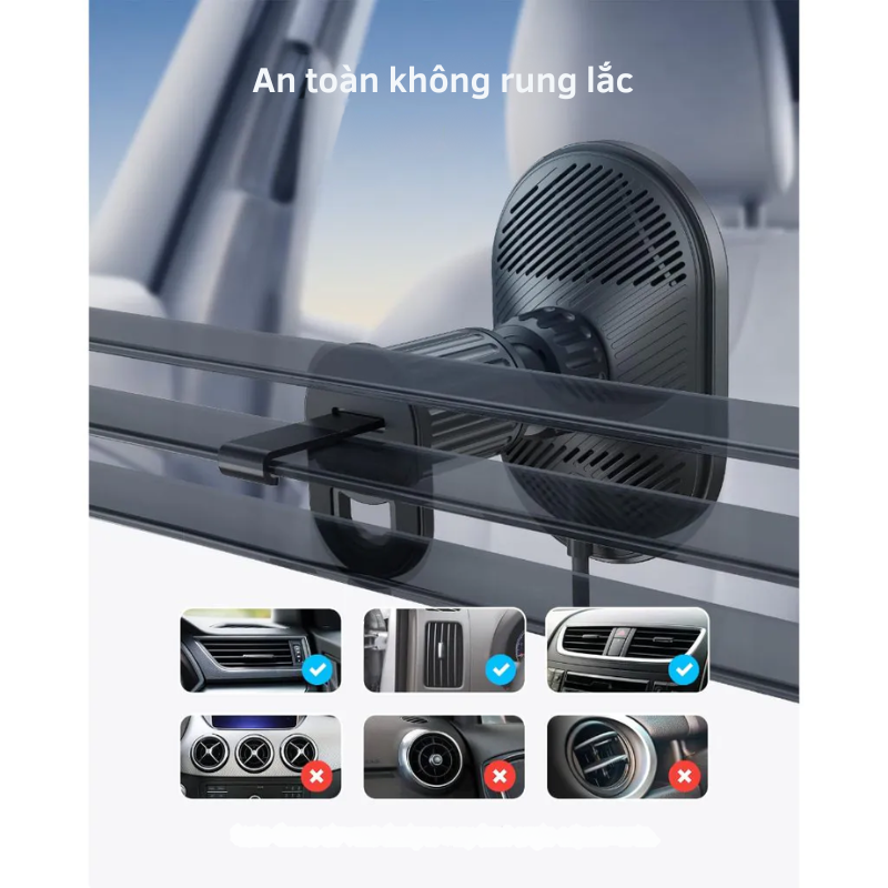Anker B2932 - Bộ sạc nhanh ô tô không dây Anker MagGo, công nghệ Qi2 15W, điều chỉnh 360%, phiên bản 2024 - Bộ sạc nhanh ô tô không dây<a href="https://taynamtech.vn/anker-b2932-bo-sac-nhanh-o-to-khong-day-anker-maggo-cong-nghe-qi2-15w-dieu-chinh-360-phien-ban-2024"> Anker B2932</a> 2024 tích hợp công nghệ Qi2, cung cấp công suất 15W vượt trội. Thiết kế điều chỉnh 360° linh hoạt cùng đế từ tính mạnh mẽ đảm bảo giữ chắc điện thoại trên mọi địa hình. Sản phẩm đi kèm cáp USB-C 5 ft và bộ chuyển đổi 25W tiện lợi.